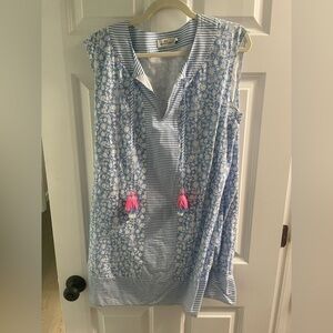 Vineyard Vines Blue and White Striped dress